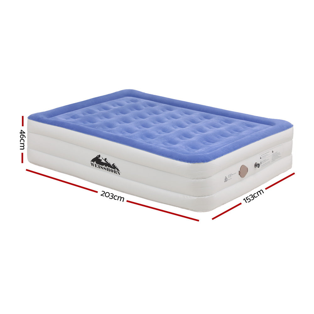 Weisshorn Queen Air Mattress Inflatable Bed  46cm Air bed Cube