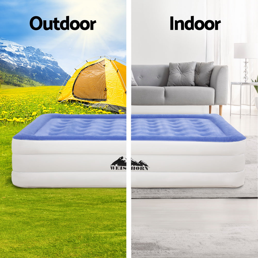 Weisshorn Queen Air Mattress Inflatable Bed  46cm Air bed Cube