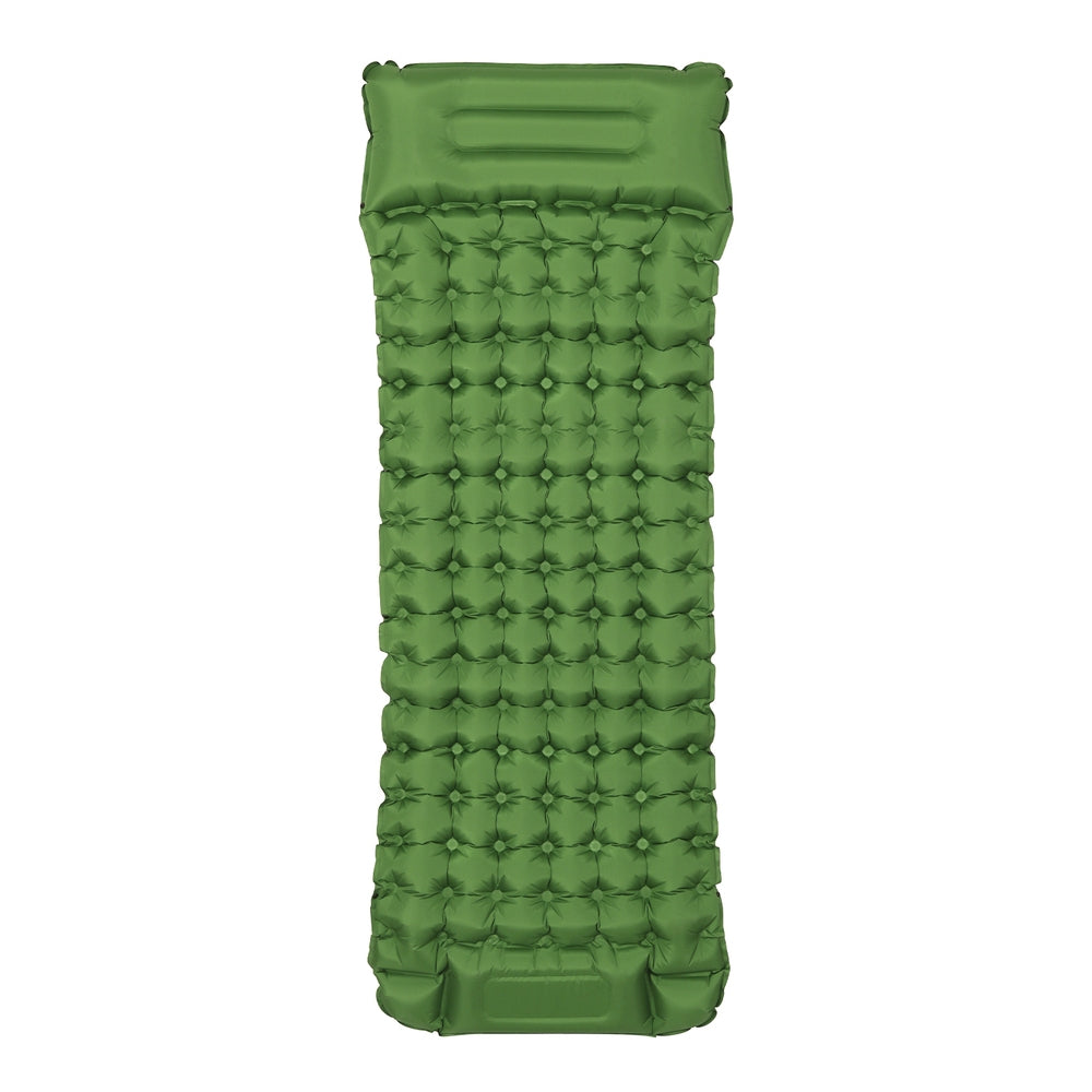  Single Self Inflating Mattress Camping Sleeping Mat Air Bed Pad Pillow