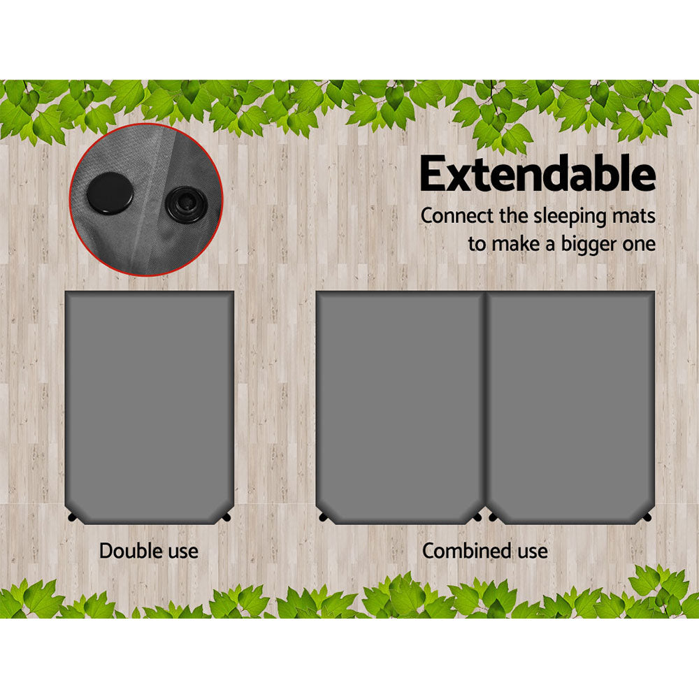  Double Self Inflating Mattress - Grey