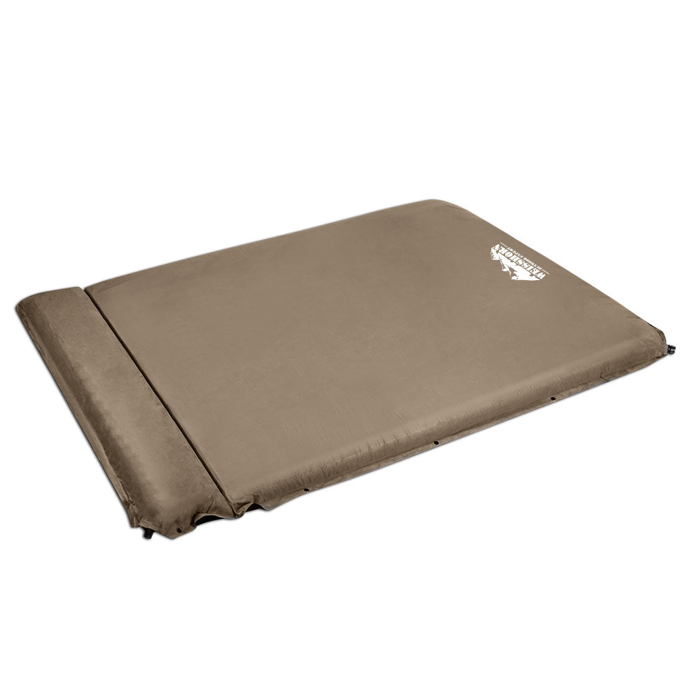  Double Self Inflating Mattress 10CM Camping Sleeping Mat Air Coffee