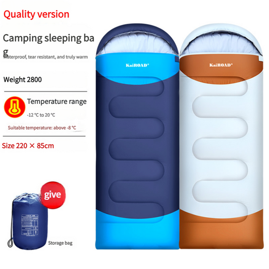 Mummy Sleeping Bag 220cm*85cm- 3 Season Warm & Cold Weather, Waterproof, Lightweight for Adults, Camping, Hiking, Backpacking (with Compression Sack)