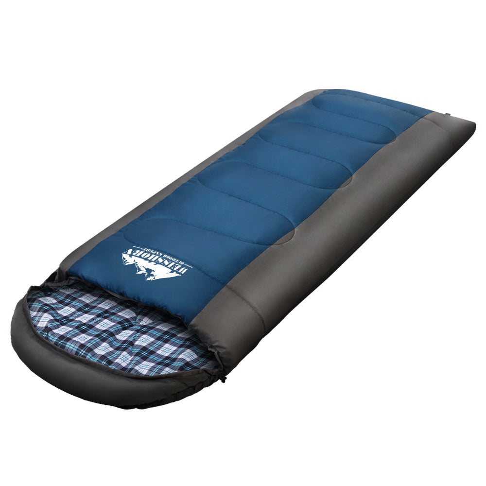  Sleeping Bag Single Thermal Camping Hiking Tent Blue -20°C