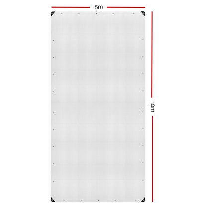 Tarp Tarpaulin 5x10m Canvas Heavy Duty Camping Cover Clear