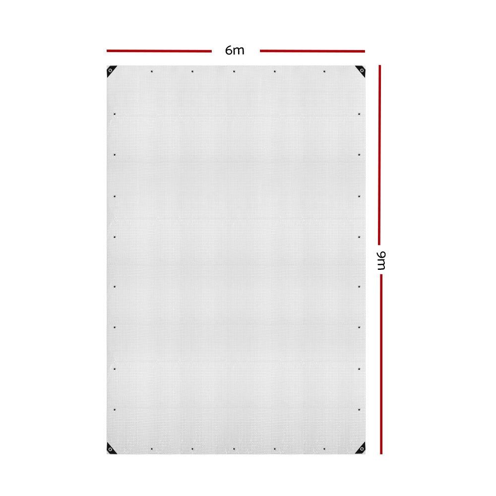 Tarp Tarpaulin 6x9m Canvas Heavy Duty Camping Cover Clear