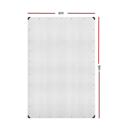 Tarp Tarpaulin 6x9m Canvas Heavy Duty Camping Cover Clear