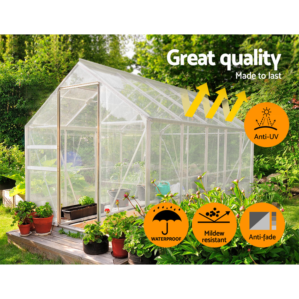 Tarp Tarpaulin 6x9m Canvas Heavy Duty Camping Cover Clear